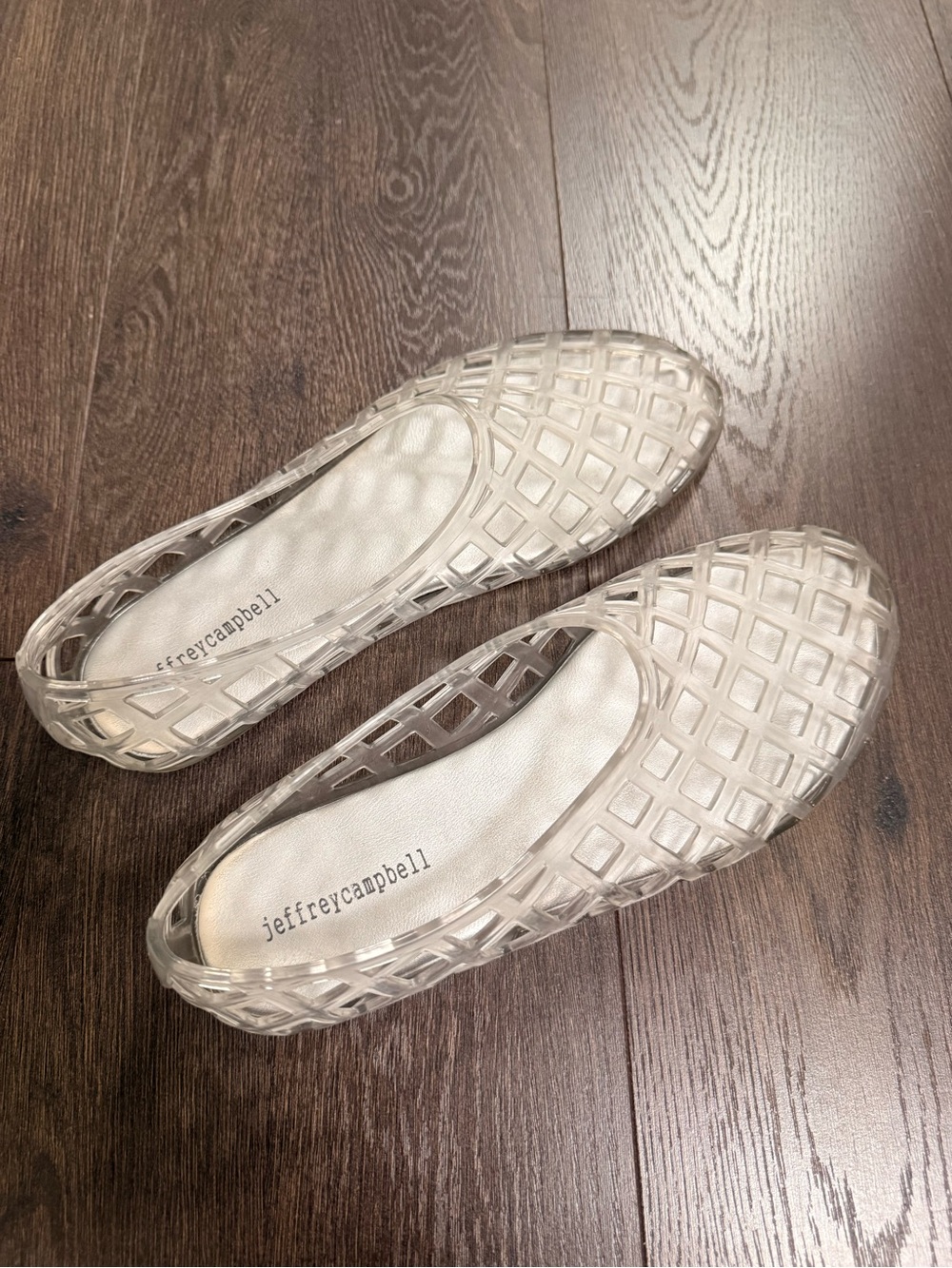 JEFFREY CAMPBELL Jellz Clear Jelly Ballet Flats Size 9 - Picture 4 of 7